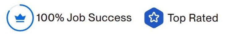 Top Rated freelancer badge