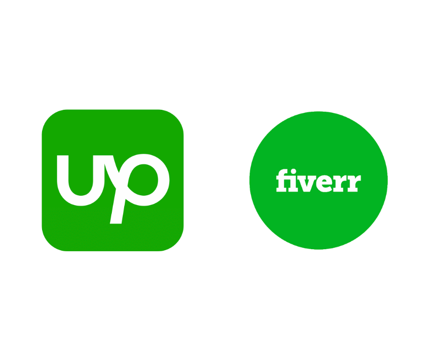 Upwork and Fiverr freelancer badges
